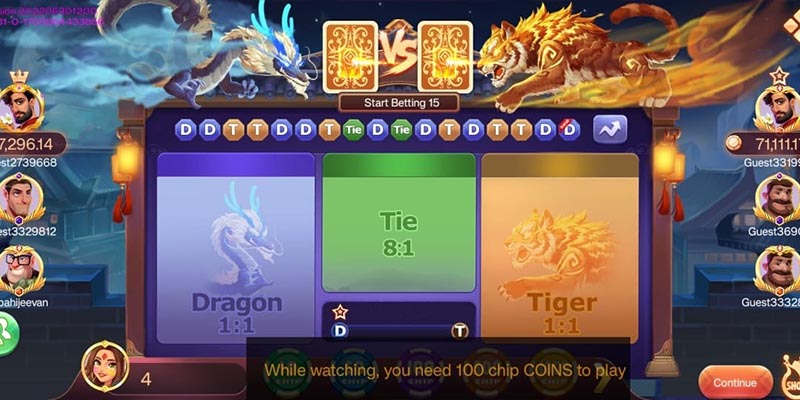 Giải thích chi tiết luật chơi cụ thể trong game Rồng Hổ online